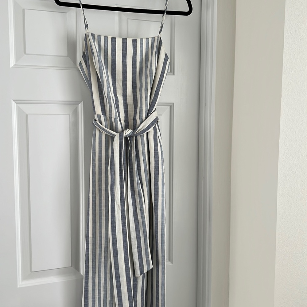Lavender Brown Linen Midi